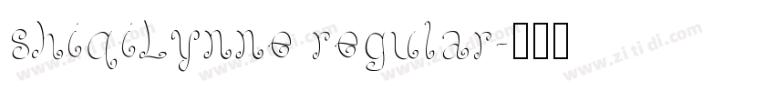 shiqiLynne regular字体转换
